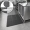 GRIDMANN Rubber Floor Mats, Anti-Fatigue Drainage Mats, Non-Slip and Grease Resistant for Restaurants, Commercial Kitchens, Bar Floors, Black